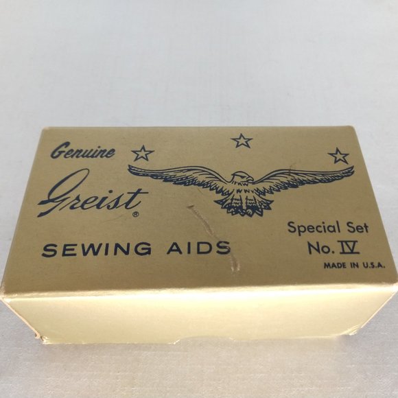 greist Office Genuine Greist Sewing Machine Aids Attachments Box